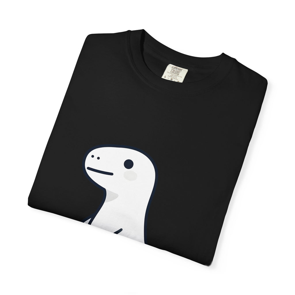 Cute Minimalist Dino T-Shirt — Simple Cartoon Dinosaur Graphic Tee