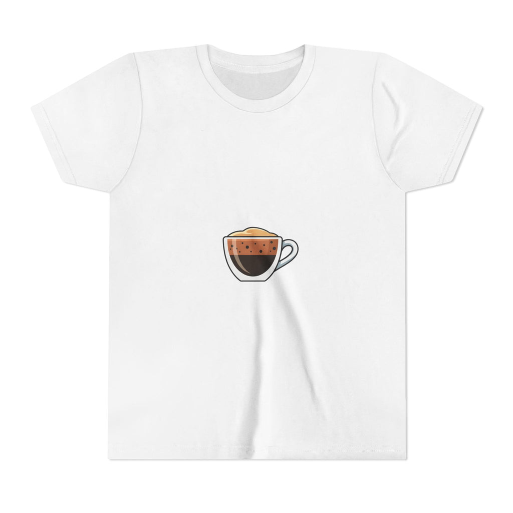 Kids Coffee Cup Graphic Tee – Cute Espresso Cup Youth T-Shirt