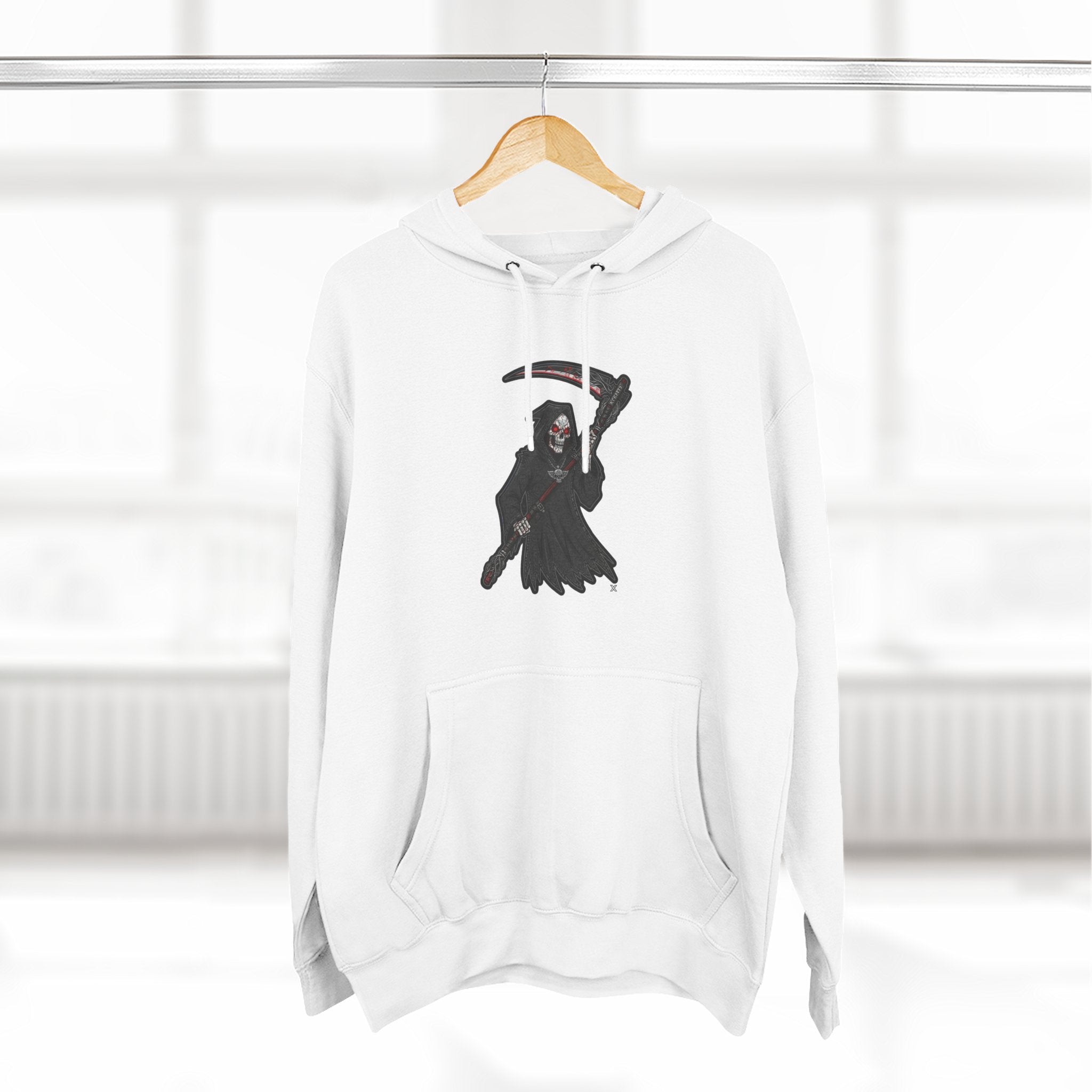 Fleece Hoodie - Grim Reaper Design
