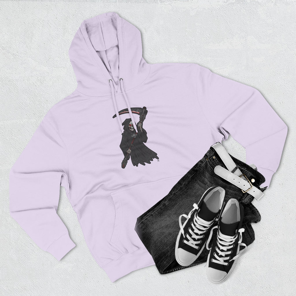 Fleece Hoodie - Grim Reaper Design