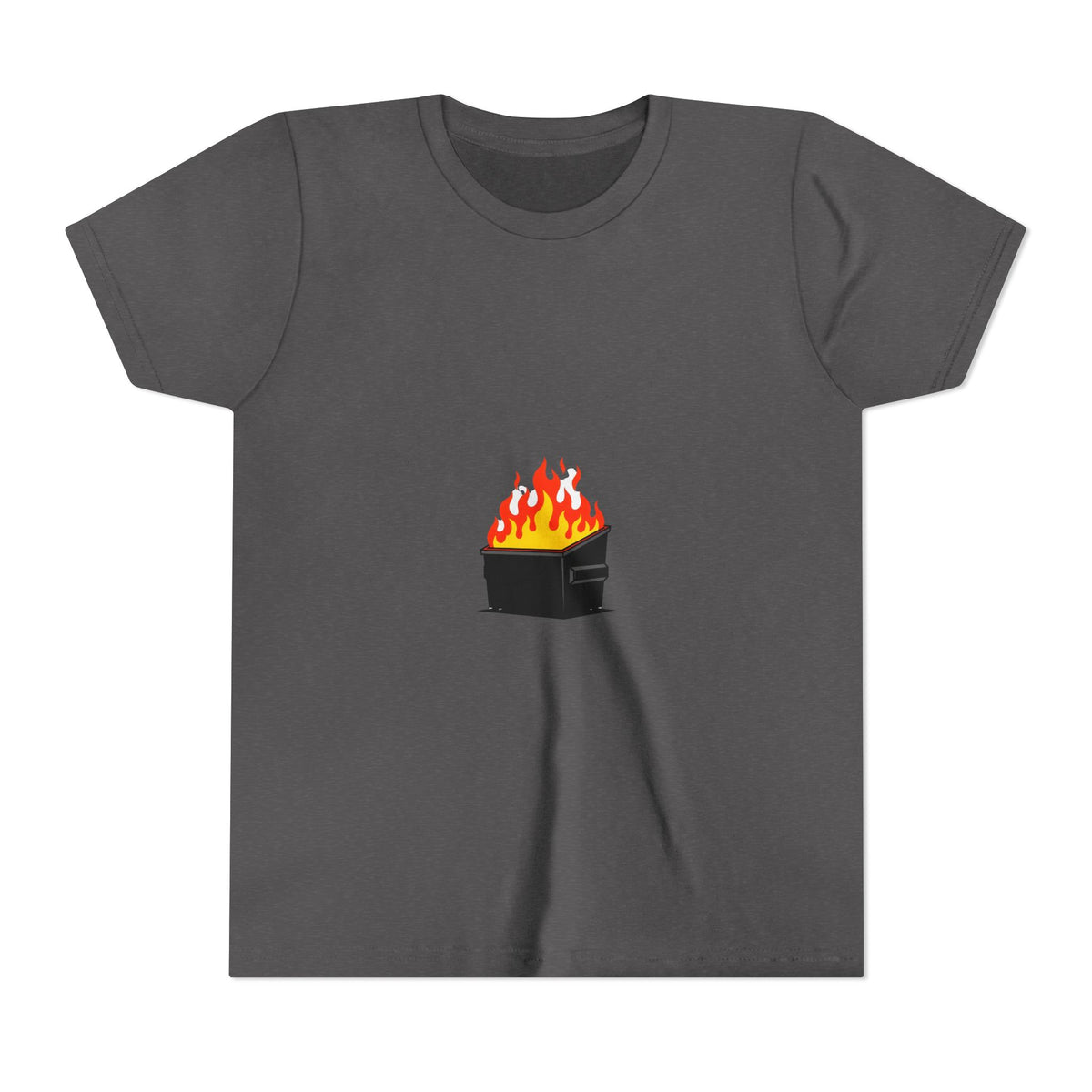 Youth Tee — Flaming Dumpster Graphic Kids T-Shirt