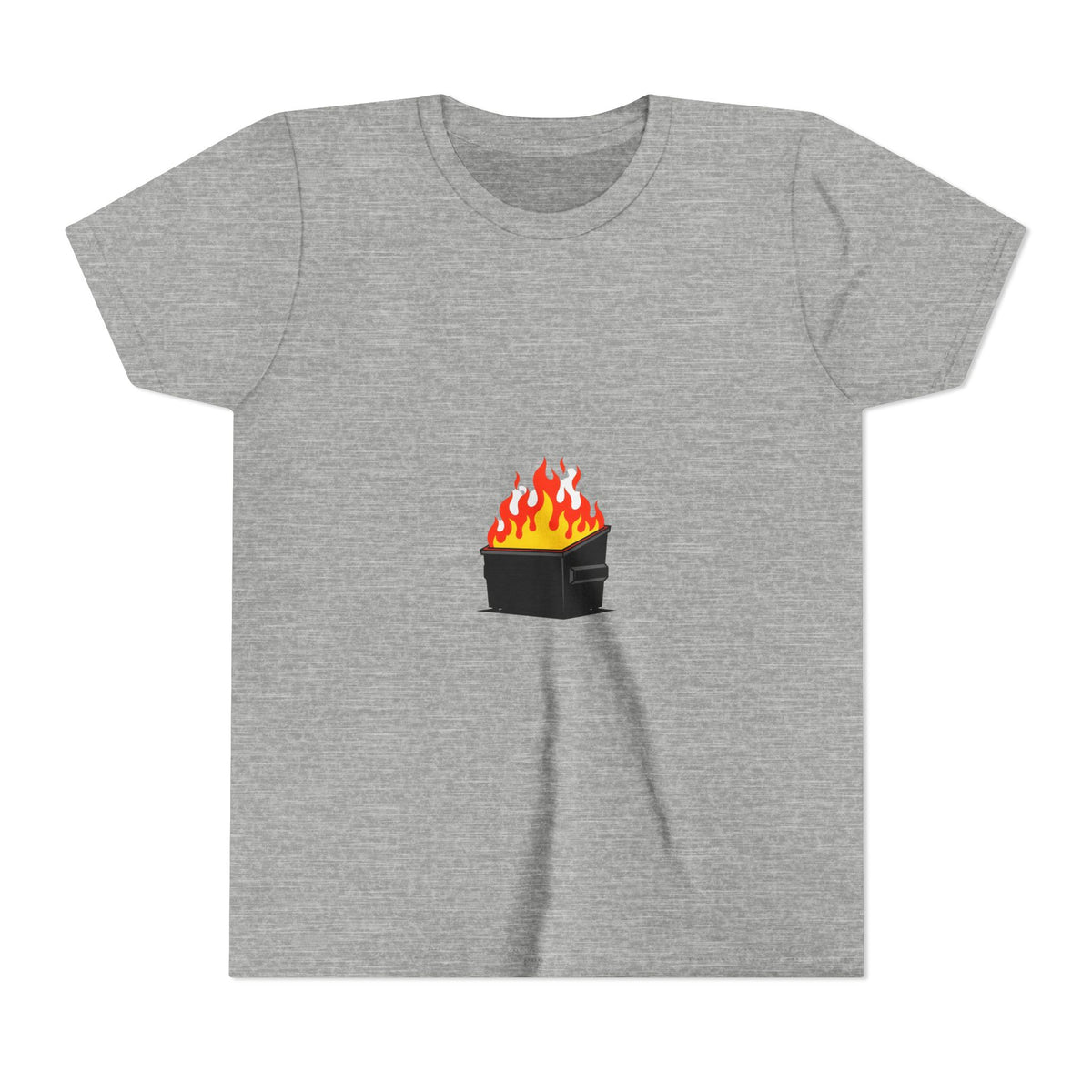 Youth Tee — Flaming Dumpster Graphic Kids T-Shirt
