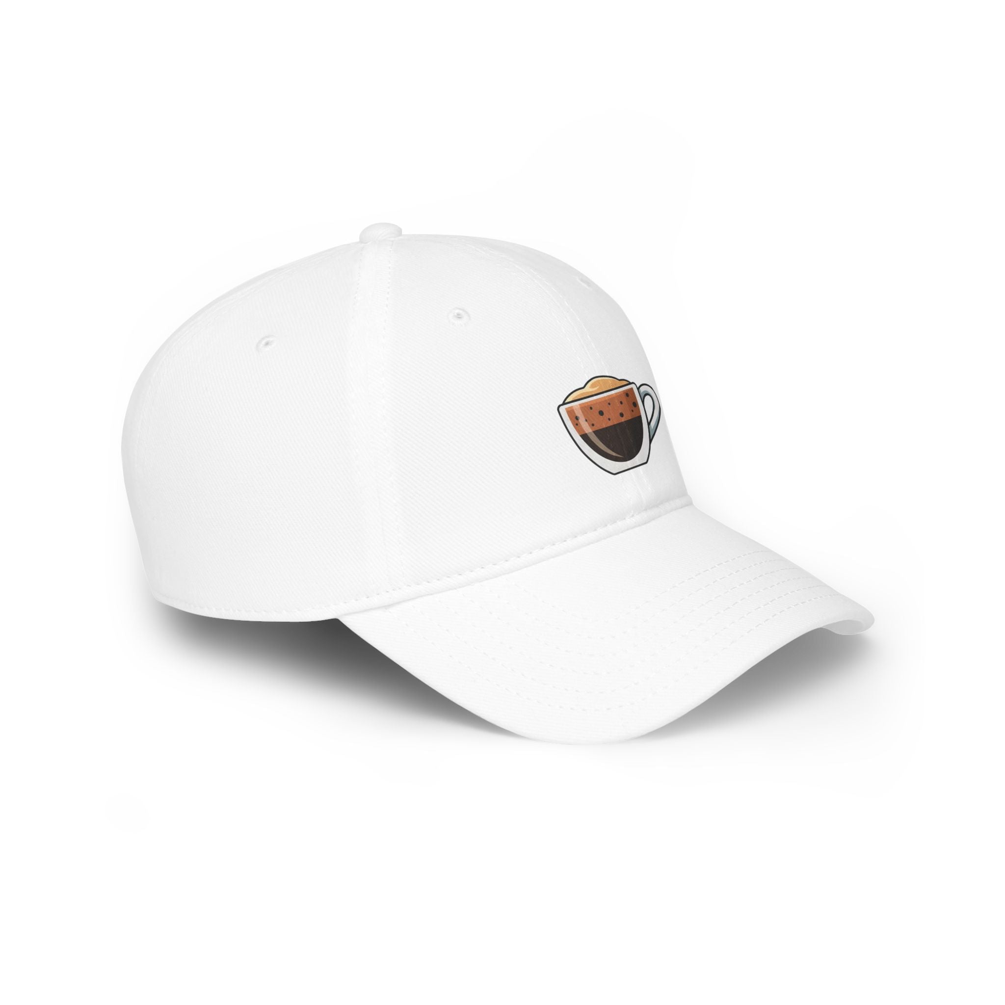 Coffee Lovers Baseball Cap — Embroidered Espresso Cup Dad Hat