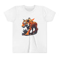 Youth Tiger Graphic Tee — Bold Orange Tiger T‑Shirt for Kids