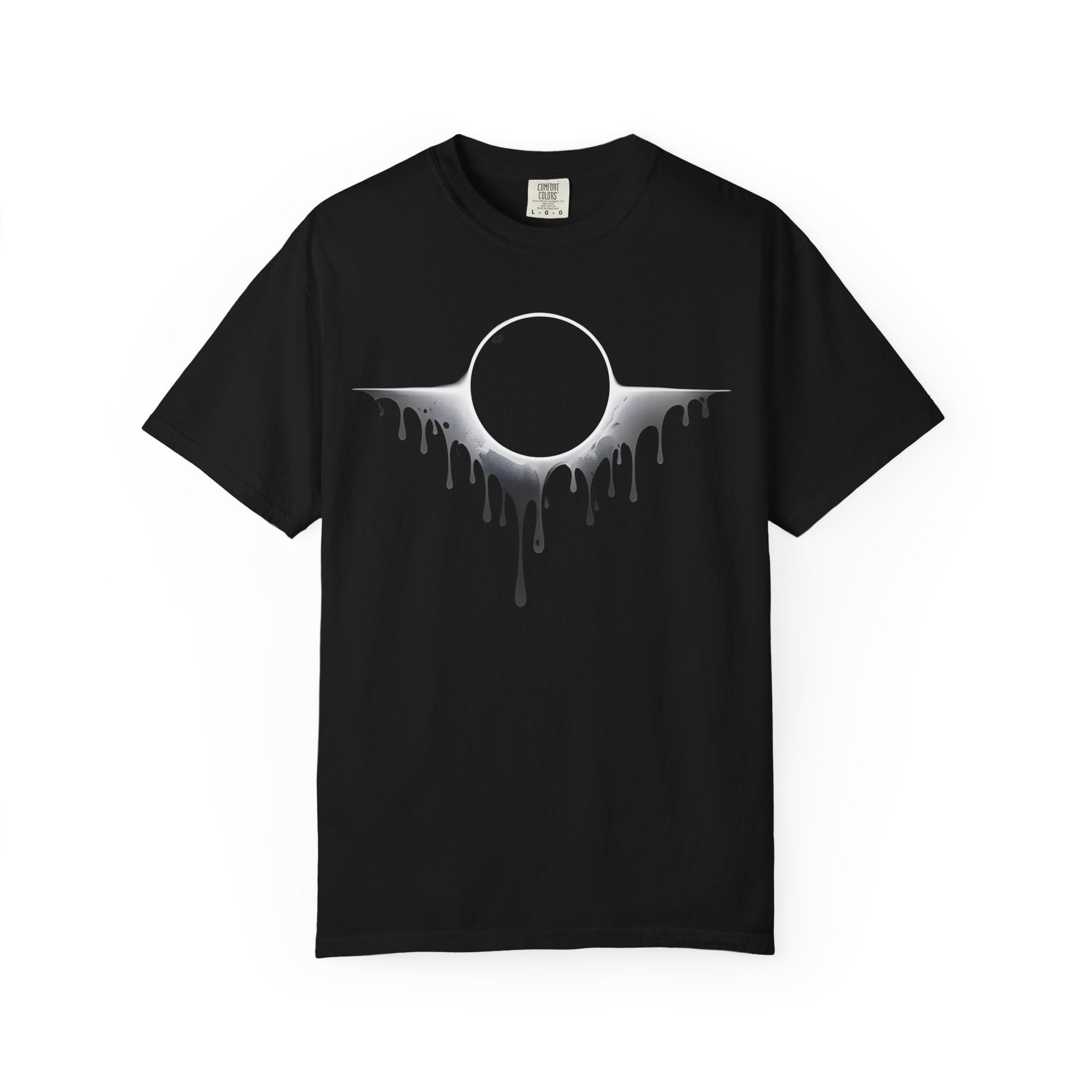 Eclipse Drip T-Shirt — Black Solar Eclipse Graphic Tee