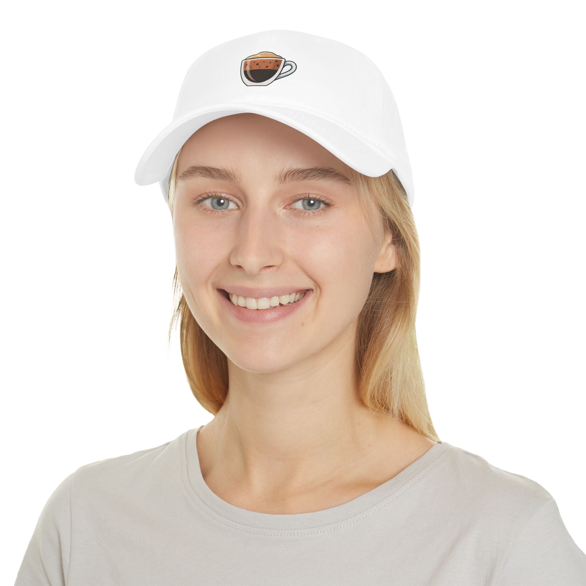 Coffee Lovers Baseball Cap — Embroidered Espresso Cup Dad Hat