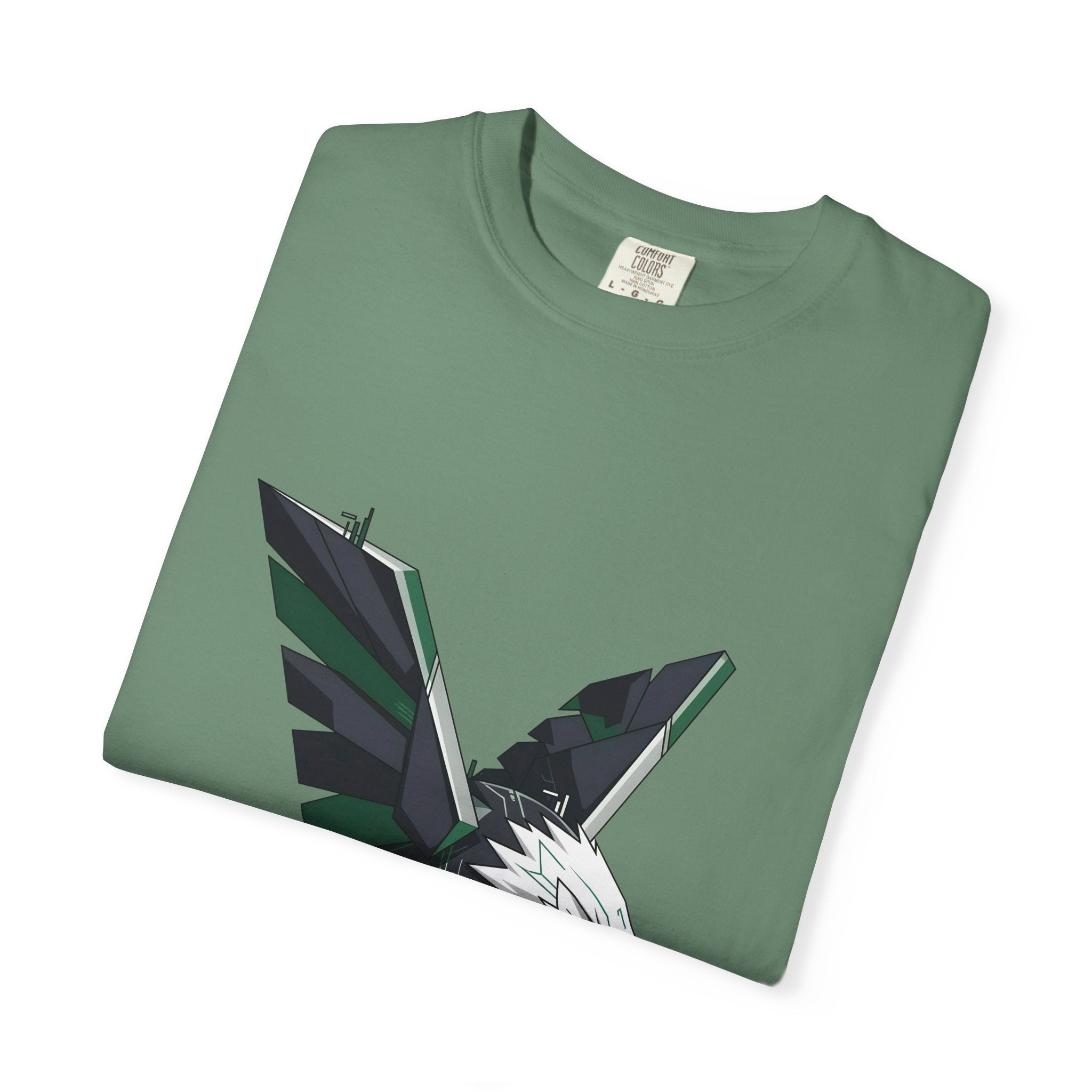Garment-Dyed T-shirt - Cyber Eagle Design