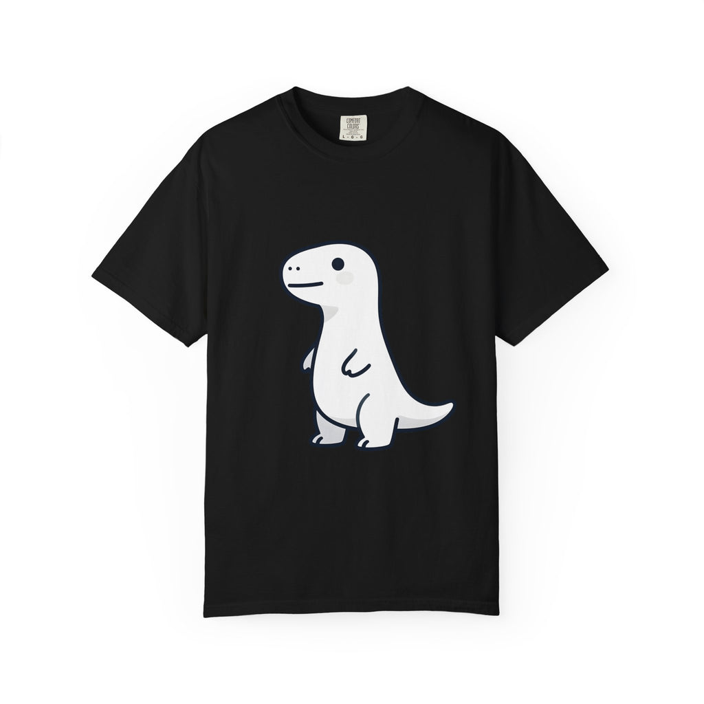 Cute Minimalist Dino T-Shirt — Simple Cartoon Dinosaur Graphic Tee