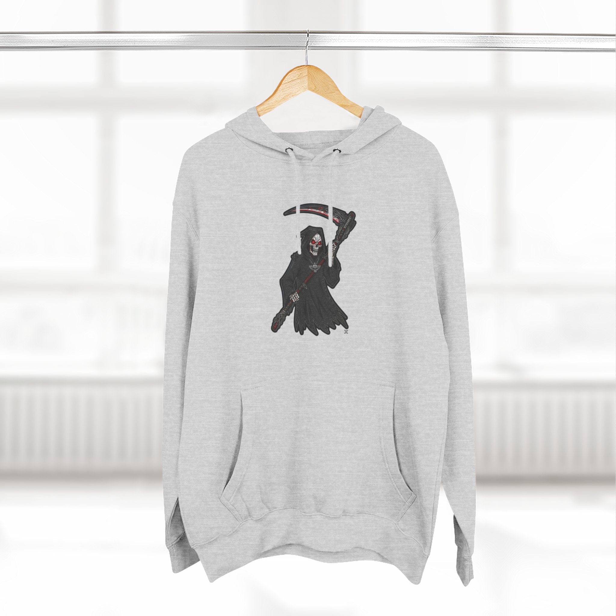 Fleece Hoodie - Grim Reaper Design