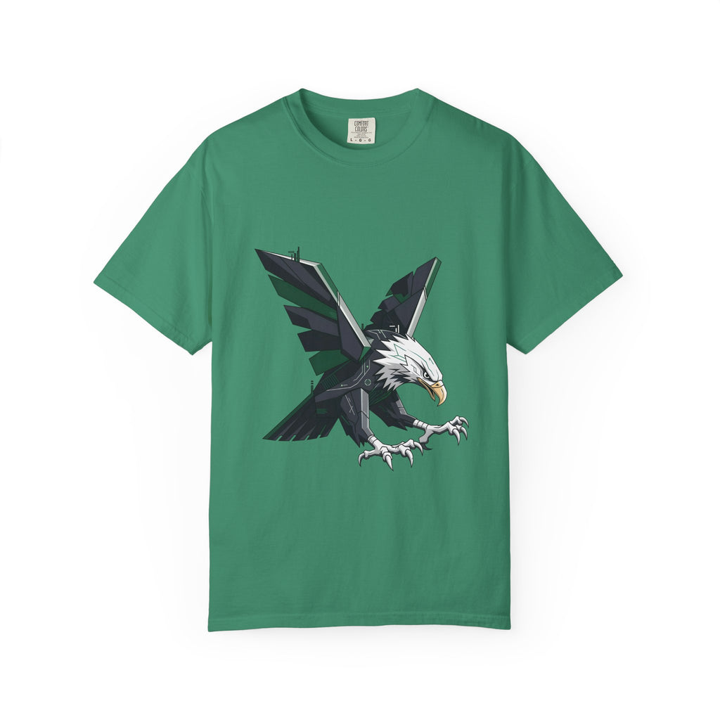 Garment-Dyed T-shirt - Cyber Eagle Design