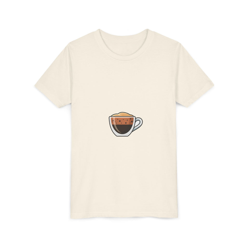 Kids Coffee Cup Graphic Tee – Cute Espresso Cup Youth T-Shirt