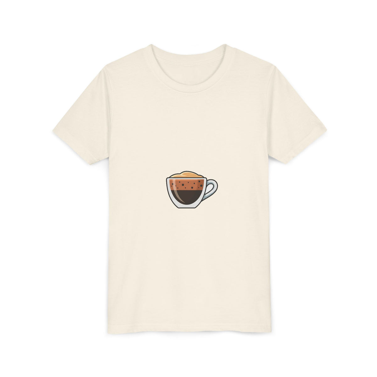 Kids Coffee Cup Graphic Tee – Cute Espresso Cup Youth T-Shirt