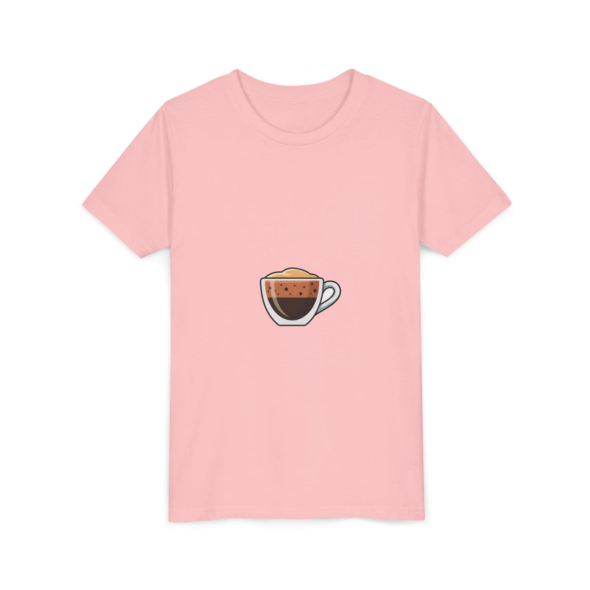 Kids Coffee Cup Graphic Tee – Cute Espresso Cup Youth T-Shirt