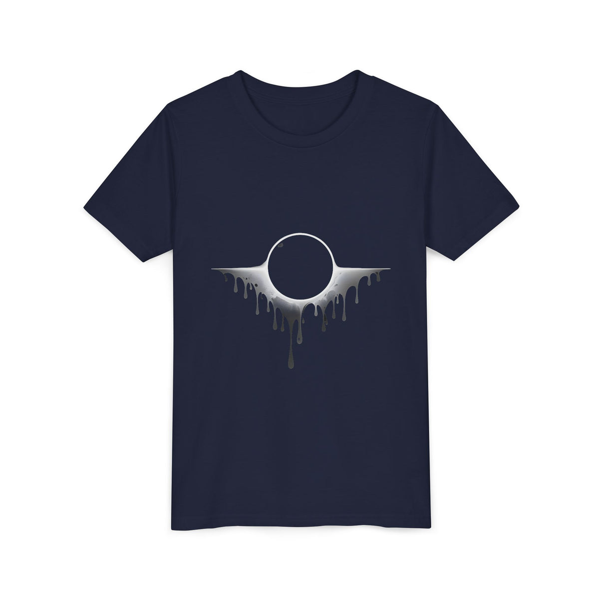 Youth Tee – Dripping Solar Eclipse Graphic T-Shirt