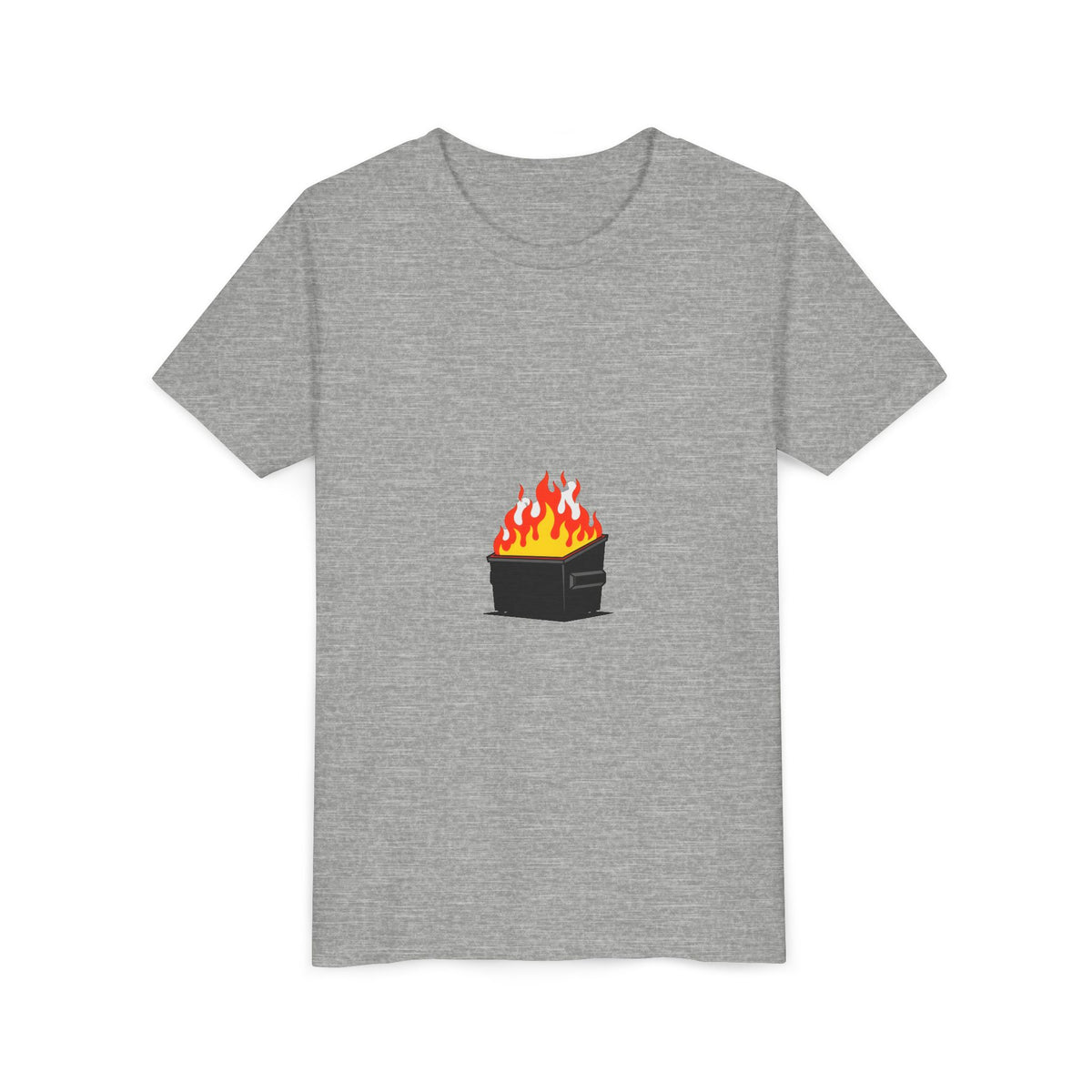 Youth Tee — Flaming Dumpster Graphic Kids T-Shirt