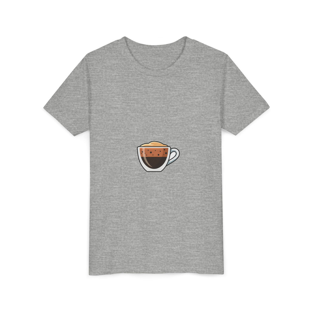 Kids Coffee Cup Graphic Tee – Cute Espresso Cup Youth T-Shirt