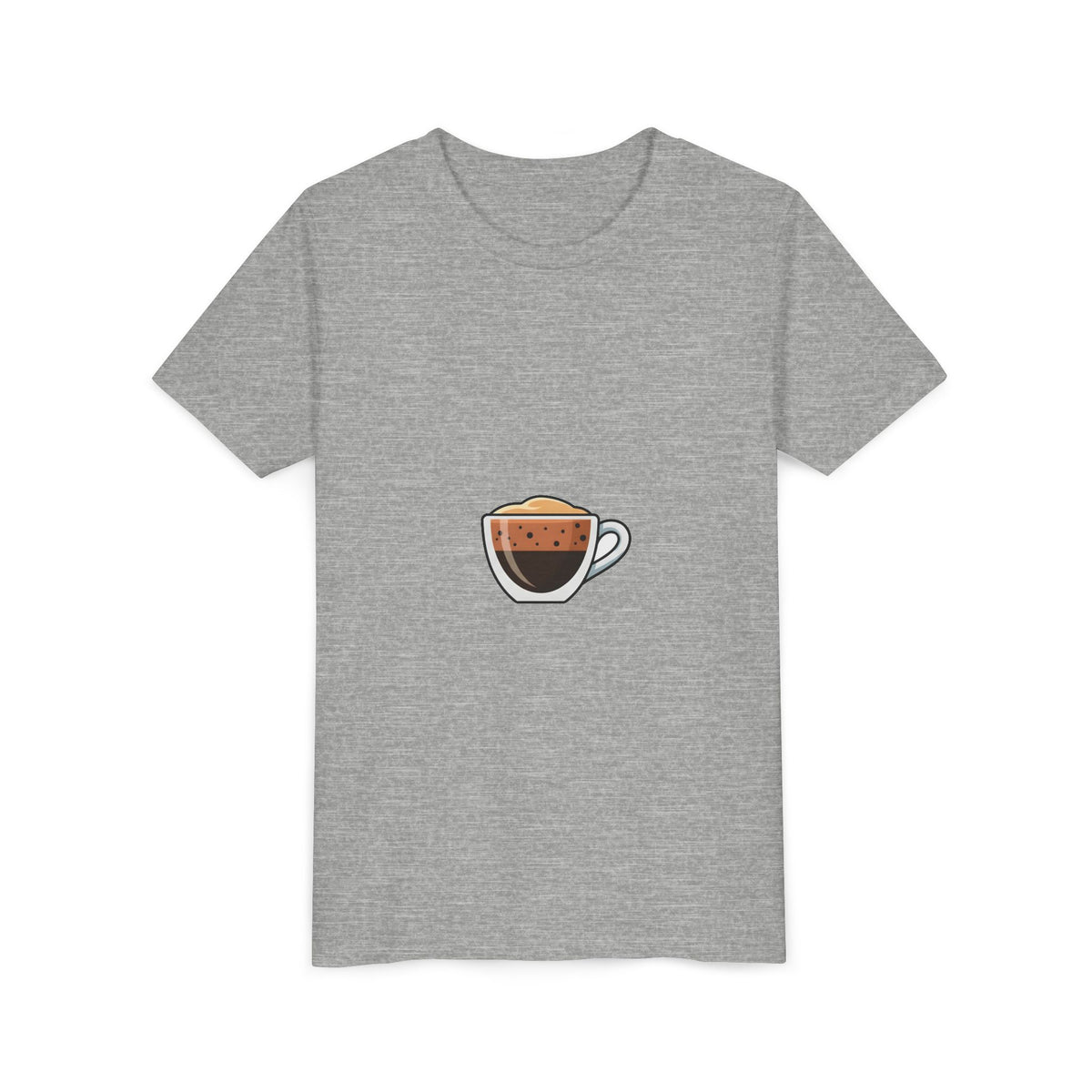 Kids Coffee Cup Graphic Tee – Cute Espresso Cup Youth T-Shirt