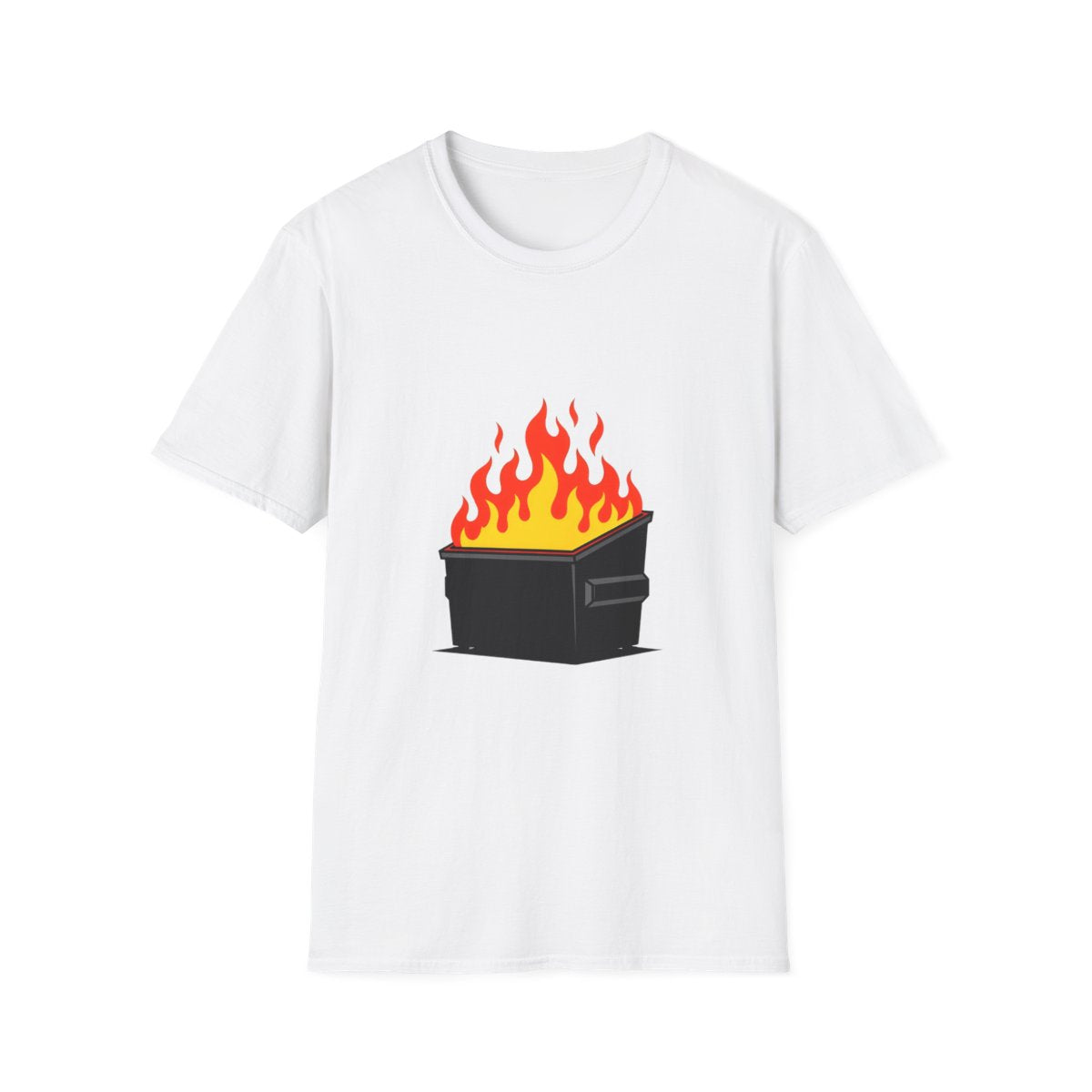 Dumpster Fire Flame T-Shirt — Funny Sarcastic Graphic Tee