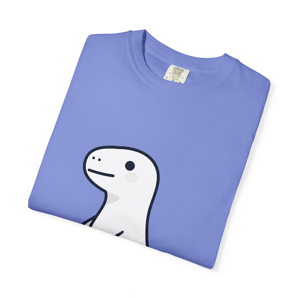 Cute Minimalist Dino T-Shirt — Simple Cartoon Dinosaur Graphic Tee