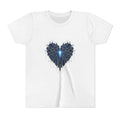 Youth Tee — Blue Tech Heart Graphic Kids T‑Shirt