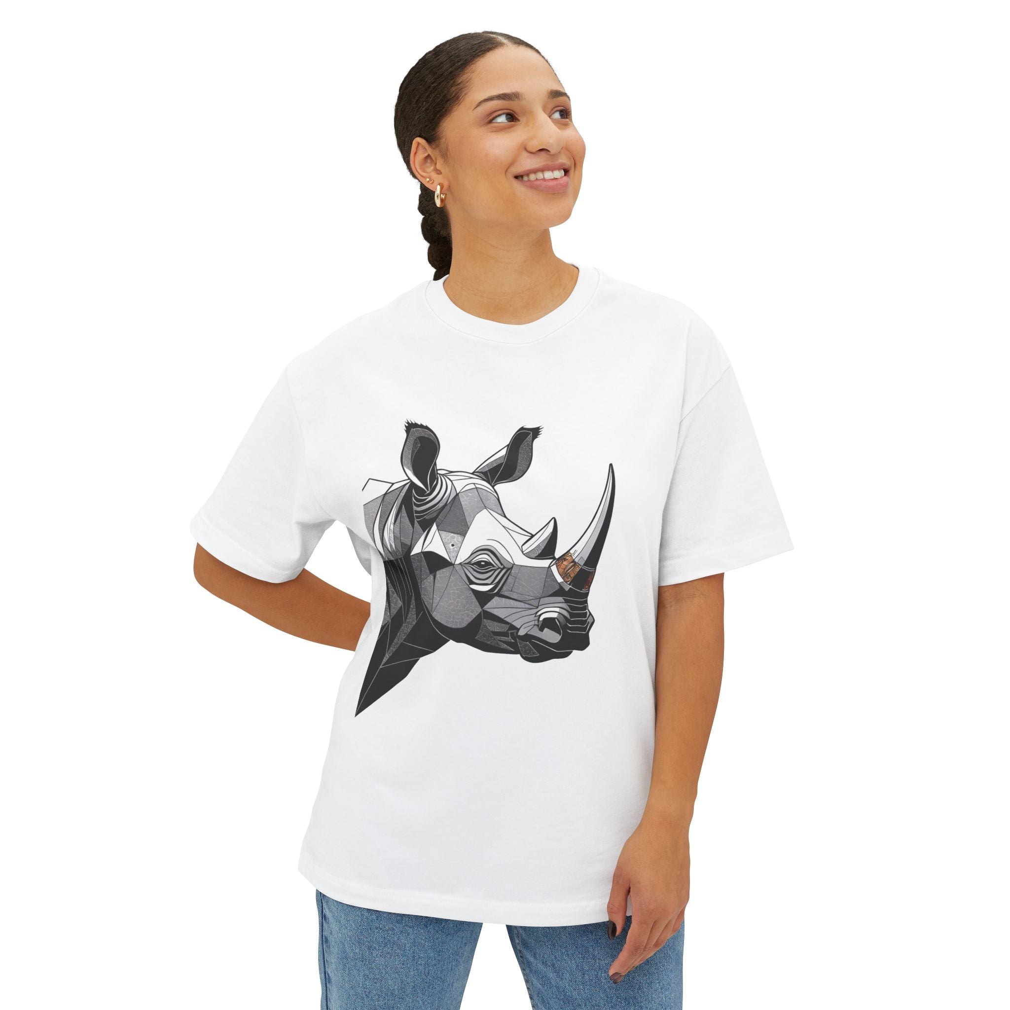 Rhino Urban Polygonal Unisex Tee
