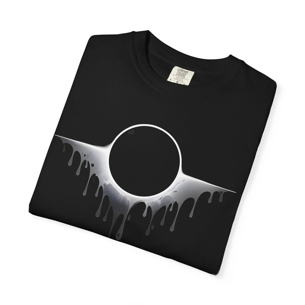 Eclipse Drip T-Shirt — Black Solar Eclipse Graphic Tee
