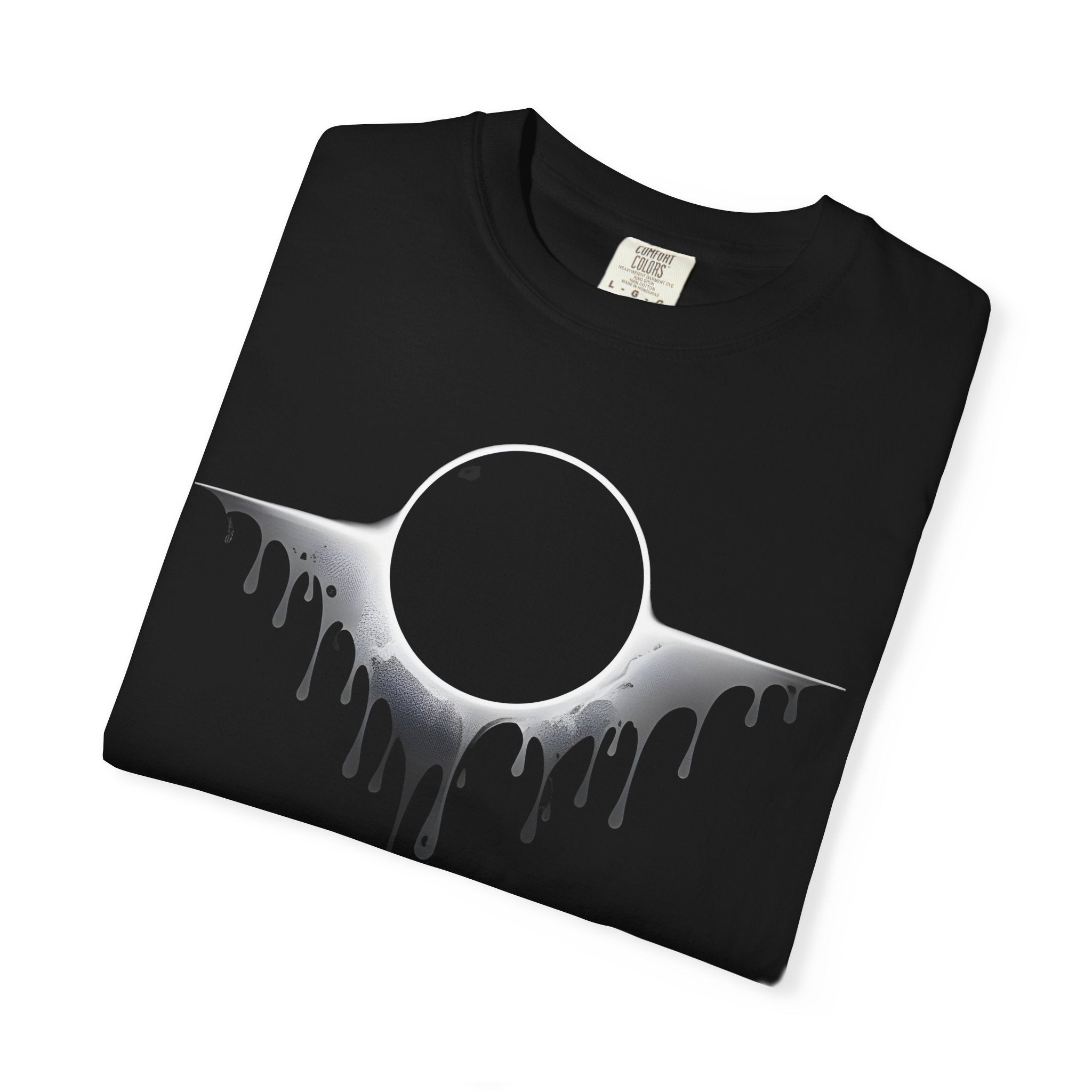 Eclipse Drip T-Shirt — Black Solar Eclipse Graphic Tee