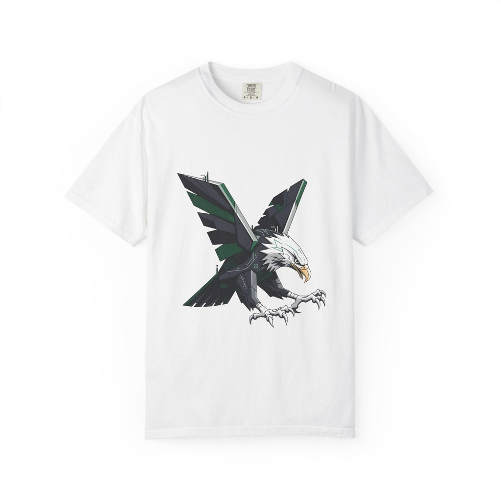 Garment-Dyed T-shirt - Cyber Eagle Design