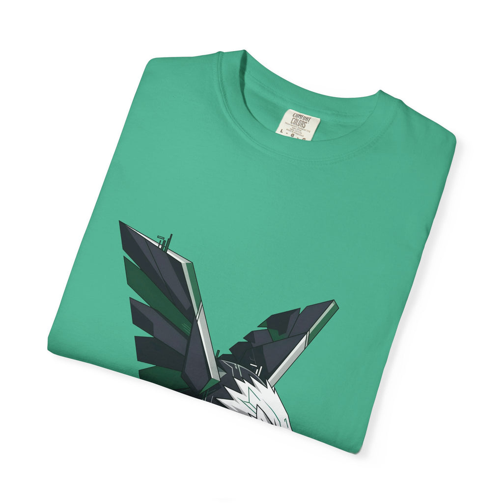 Garment-Dyed T-shirt - Cyber Eagle Design