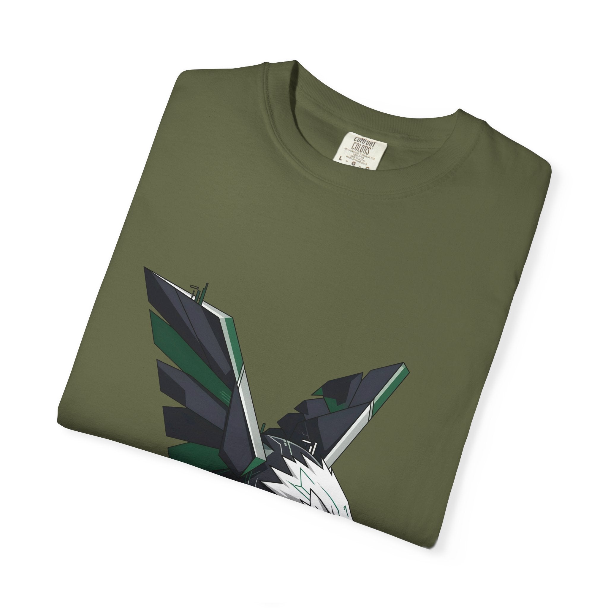 Garment-Dyed T-shirt - Cyber Eagle Design