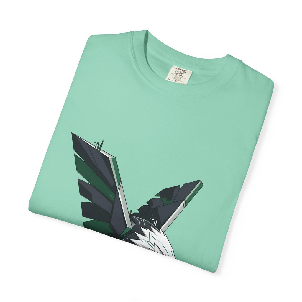 Garment-Dyed T-shirt - Cyber Eagle Design