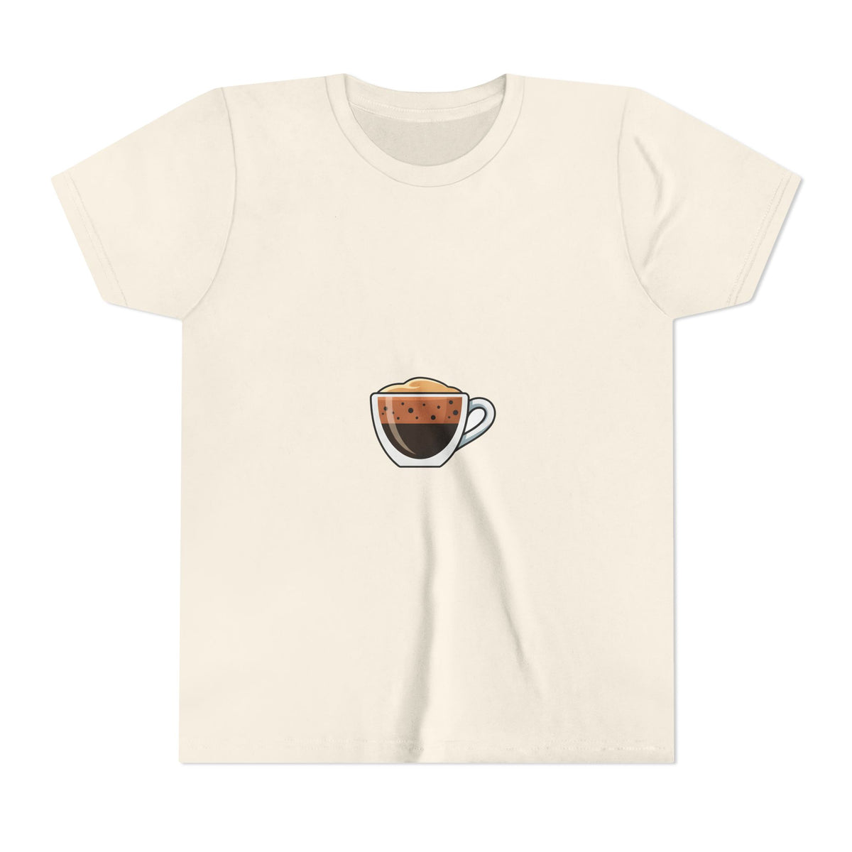 Kids Coffee Cup Graphic Tee – Cute Espresso Cup Youth T-Shirt