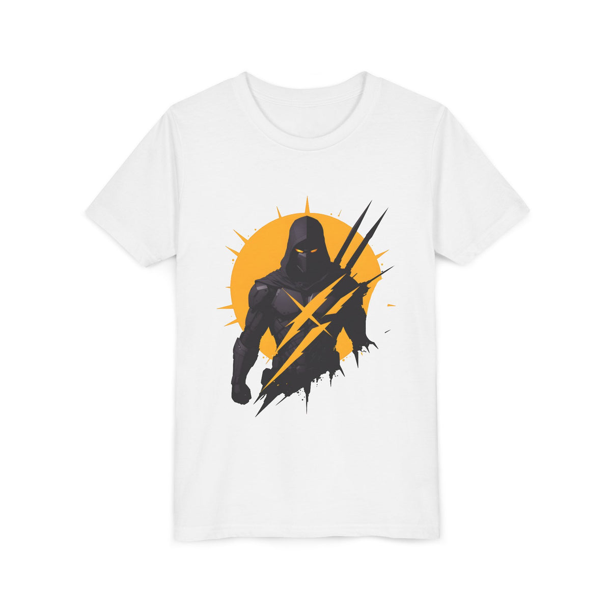 Youth Tee — Shadow Warrior Graphic T-Shirt with Lightning Claw