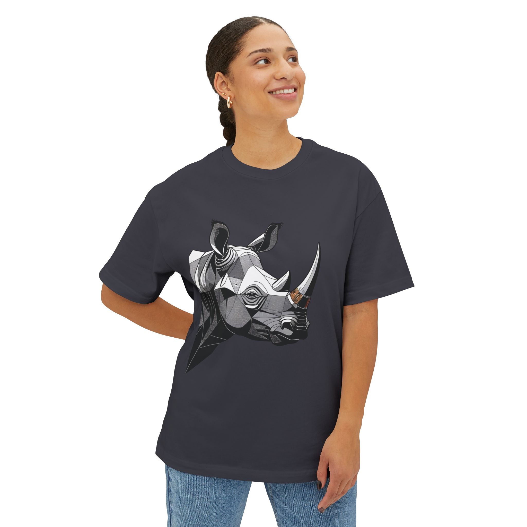 Rhino Urban Polygonal Unisex Tee