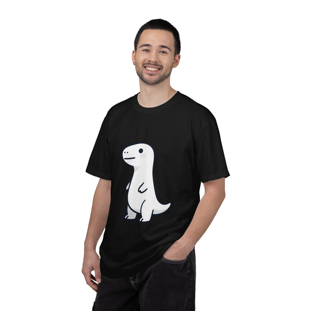 Cute Minimalist Dino T-Shirt — Simple Cartoon Dinosaur Graphic Tee