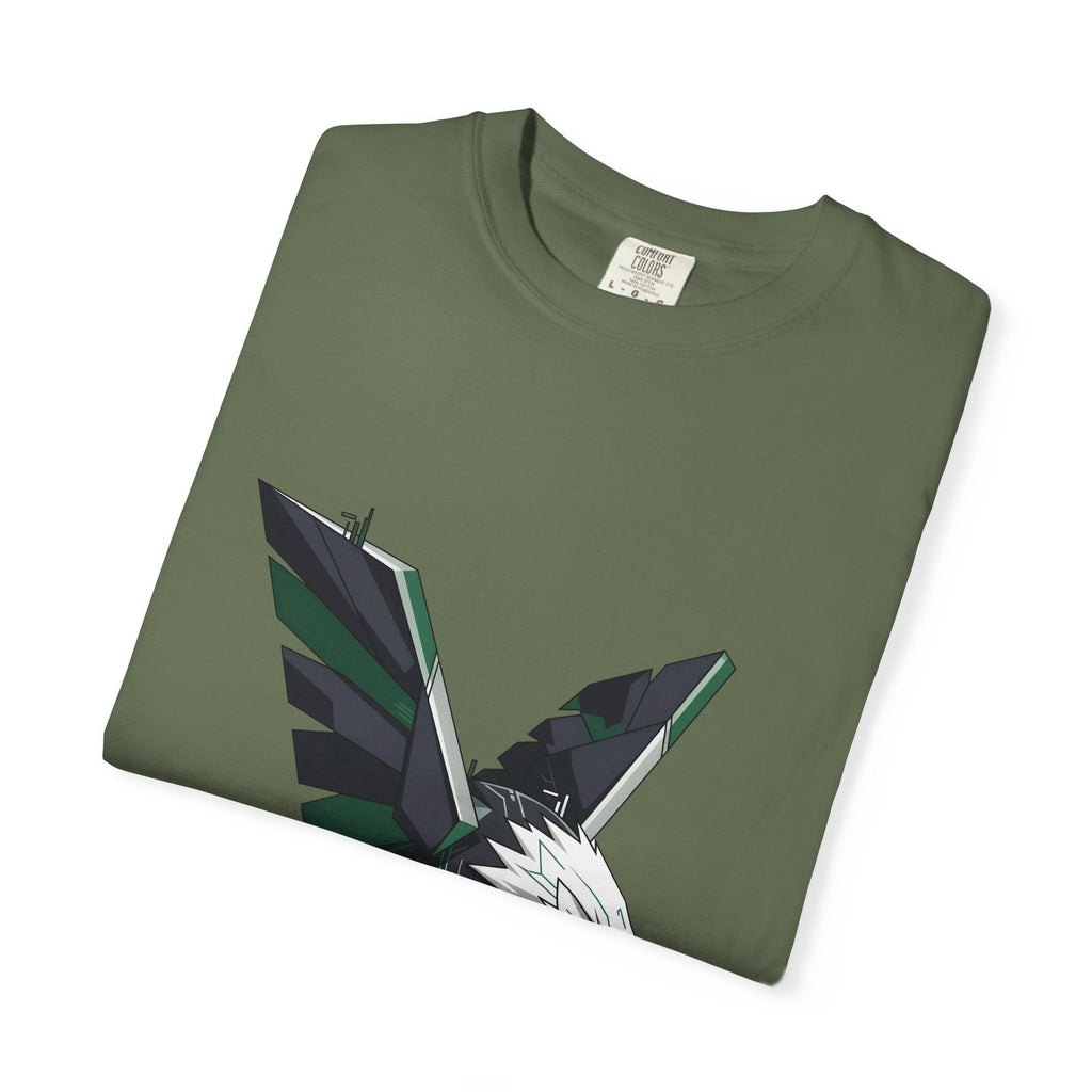 Garment-Dyed T-shirt - Cyber Eagle Design
