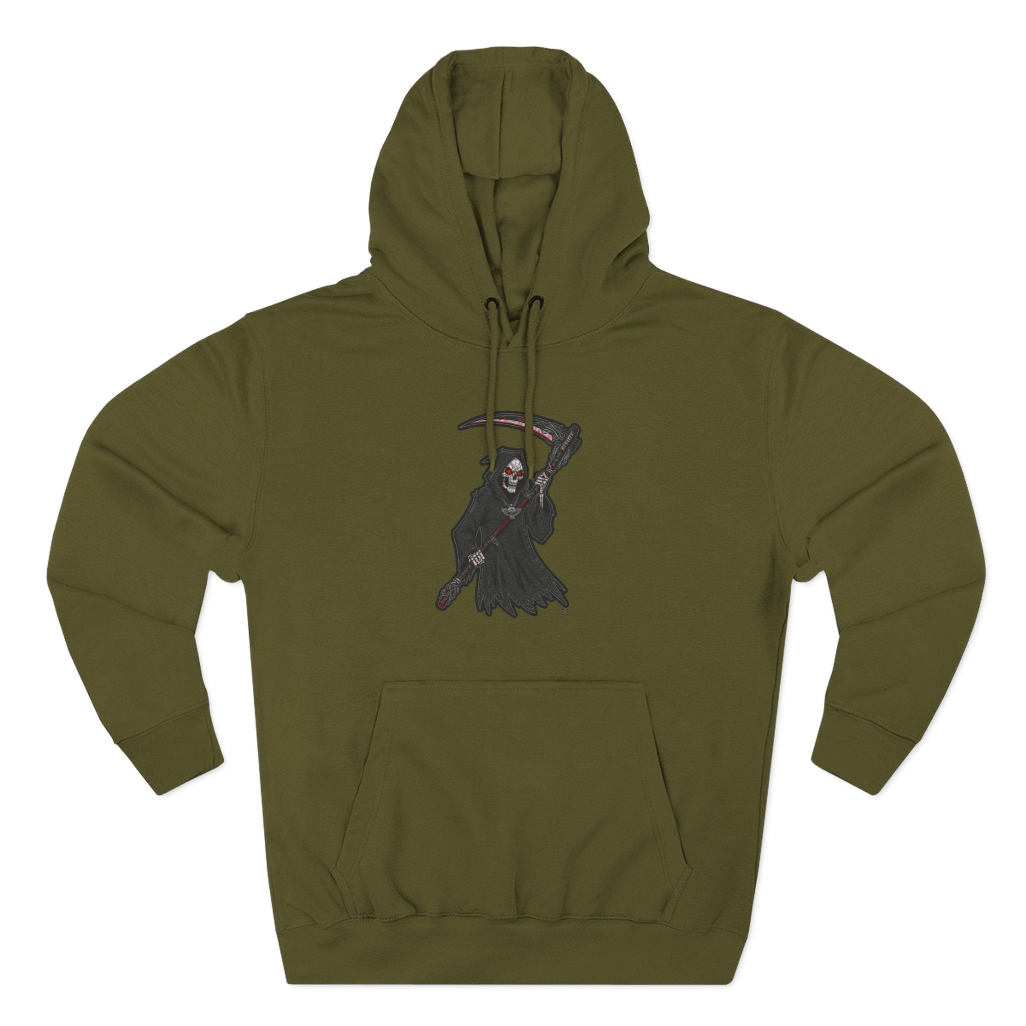 Fleece Hoodie - Grim Reaper Design