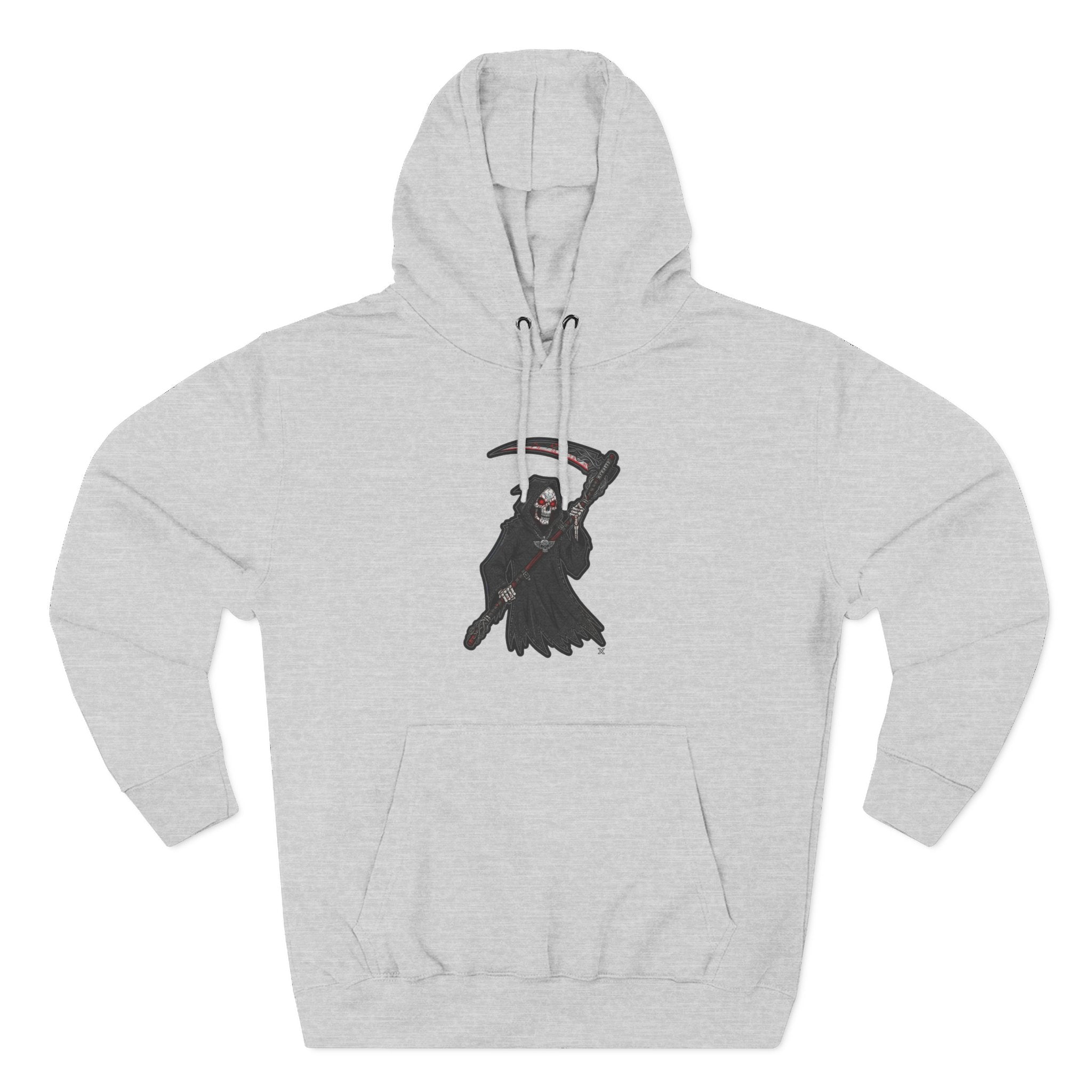 Fleece Hoodie - Grim Reaper Design