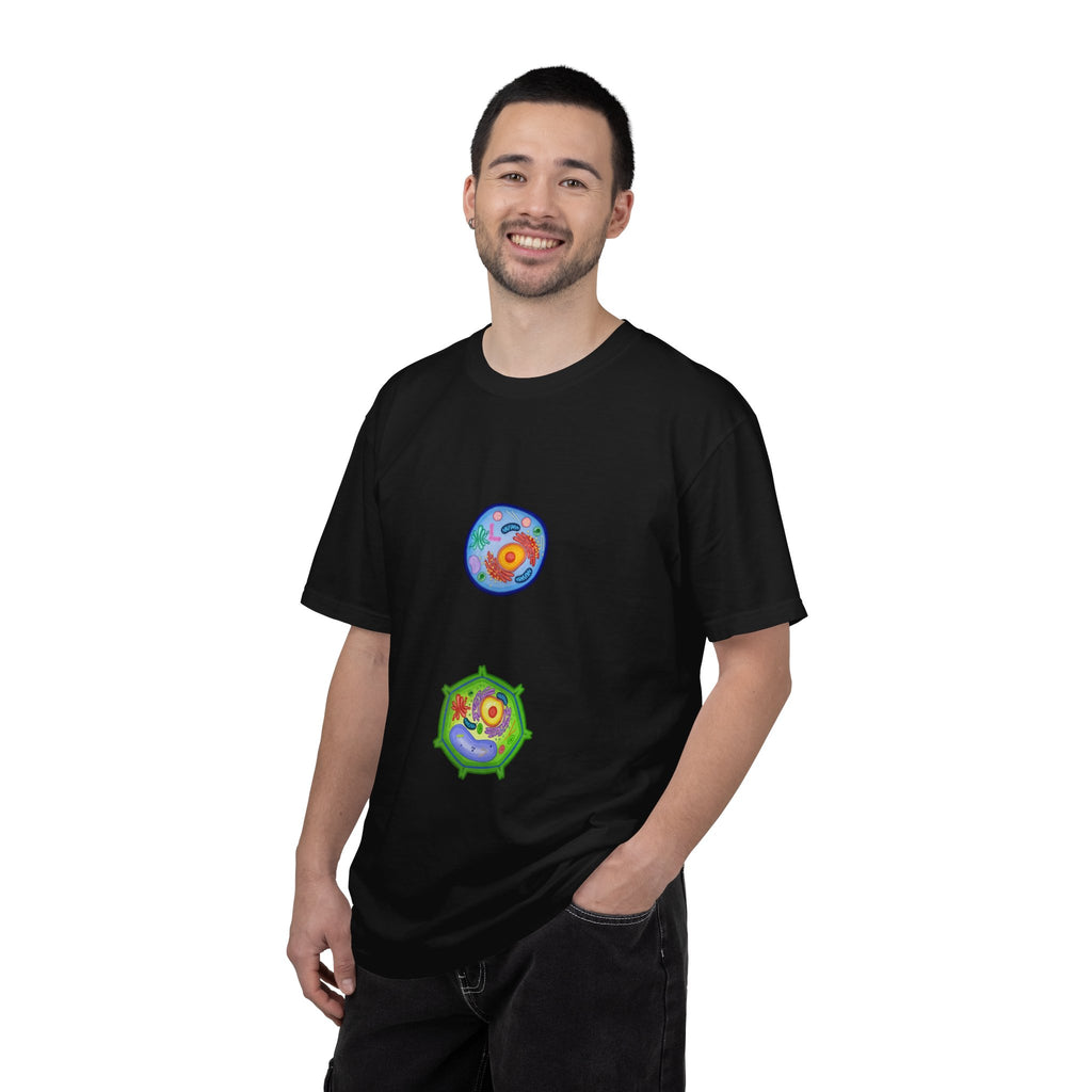 Cell Biology Graphic T-Shirt — Cartoon Cell Organelles Design